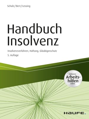 cover image of Handbuch Insolvenz--inkl. Arbeitshilfen online